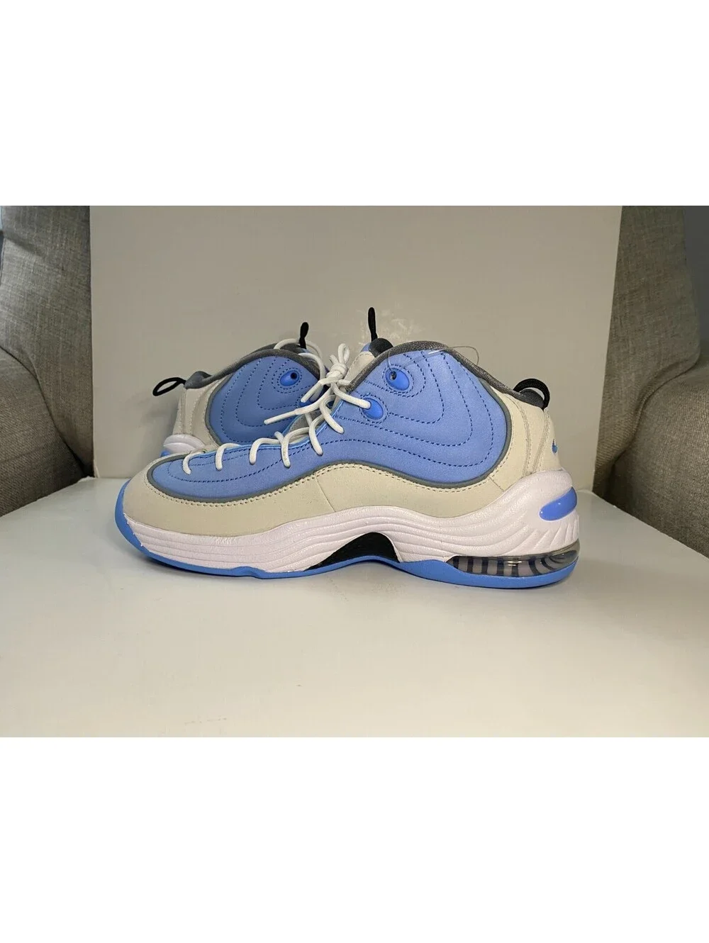 Nike Air Penny 2 DM9132-100 Mens Sneakers US 7.5 Blue White Basketball Shoes